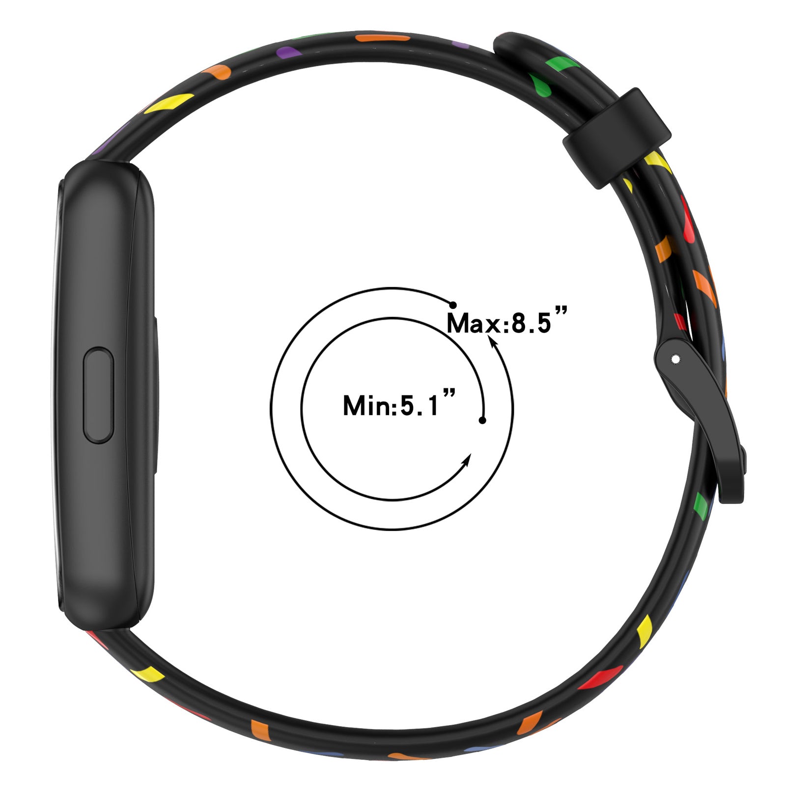 For Huawei Band 7 Colorful Spotted Wrist Band Replacement Silicone Watch Strap For Huawei Band 7 Colorful Spotted Wrist Band Replacement Silicone Watch Strap